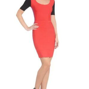 BCBG MaxAzria 'Finch' Color block Body-con Dress XS